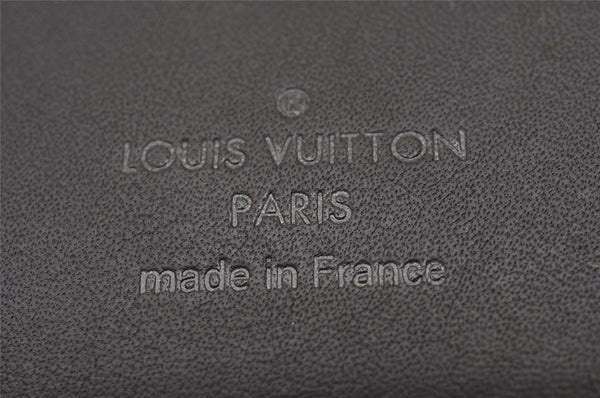 Auth Louis Vuitton Damier Infini Portefeuille Brazza Wallet N63010 Black 1702J