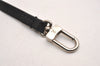 Authentic Louis Vuitton Leather Strap Black 15" LV 1703J