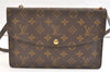 Auth Louis Vuitton Monogram Pochette Double Rabat Shoulder Bag M51815 Junk 1703K
