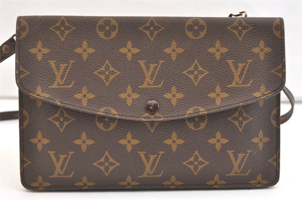 Auth Louis Vuitton Monogram Pochette Double Rabat Shoulder Bag M51815 Junk 1703K