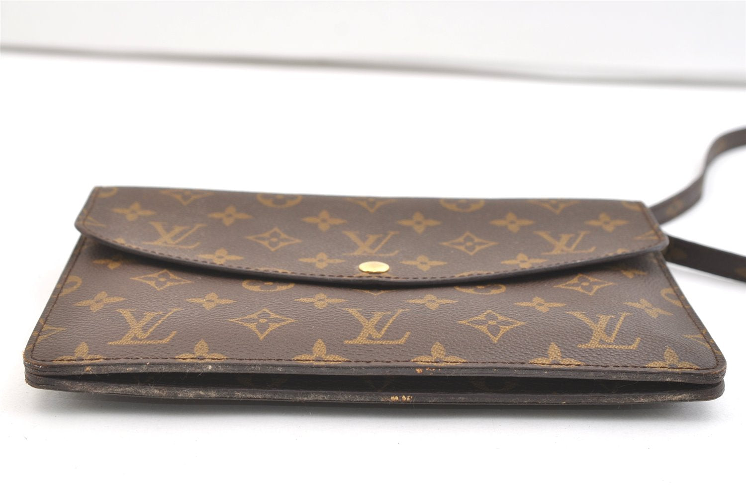 Auth Louis Vuitton Monogram Pochette Double Rabat Shoulder Bag M51815 Junk 1703K