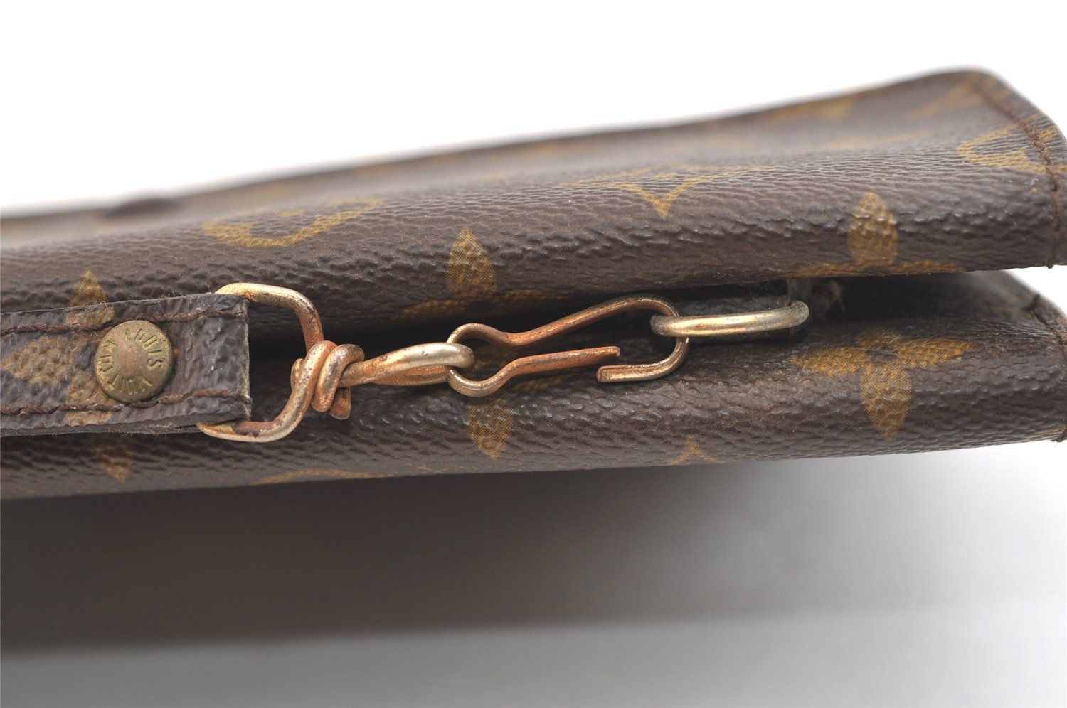 Auth Louis Vuitton Monogram Pochette Double Rabat Shoulder Bag M51815 Junk 1703K