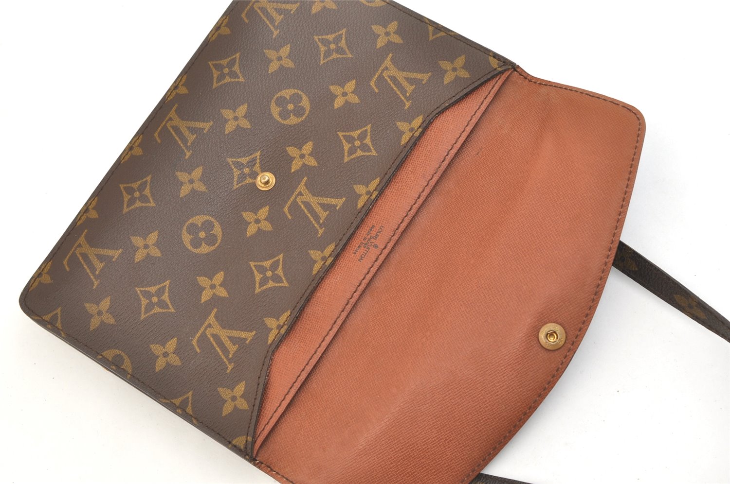 Auth Louis Vuitton Monogram Pochette Double Rabat Shoulder Bag M51815 Junk 1703K