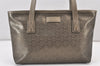 Authentic GUCCI GG Imprime Shoulder Tote Bag GG PVC Leather 211138 Khaki 1705K