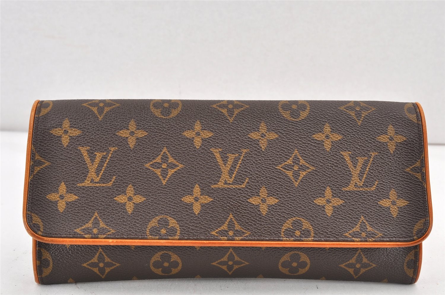Authentic Louis Vuitton Monogram Pochette Twin GM Shoulder Bag M51852 LV 1706K