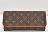 Authentic Louis Vuitton Monogram Pochette Twin GM Shoulder Bag M51852 LV 1706K