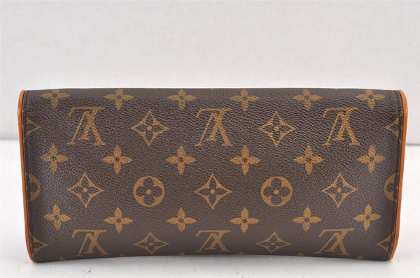 Authentic Louis Vuitton Monogram Pochette Twin GM Shoulder Bag M51852 LV 1706K