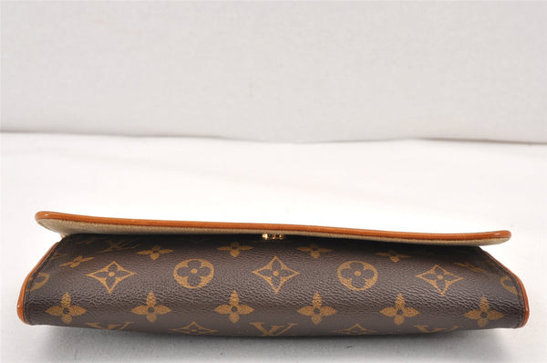 Authentic Louis Vuitton Monogram Pochette Twin GM Shoulder Bag M51852 LV 1706K