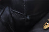 Authentic Salvatore Ferragamo Heel Motif Backpack Purse Leather Black Junk 1707I