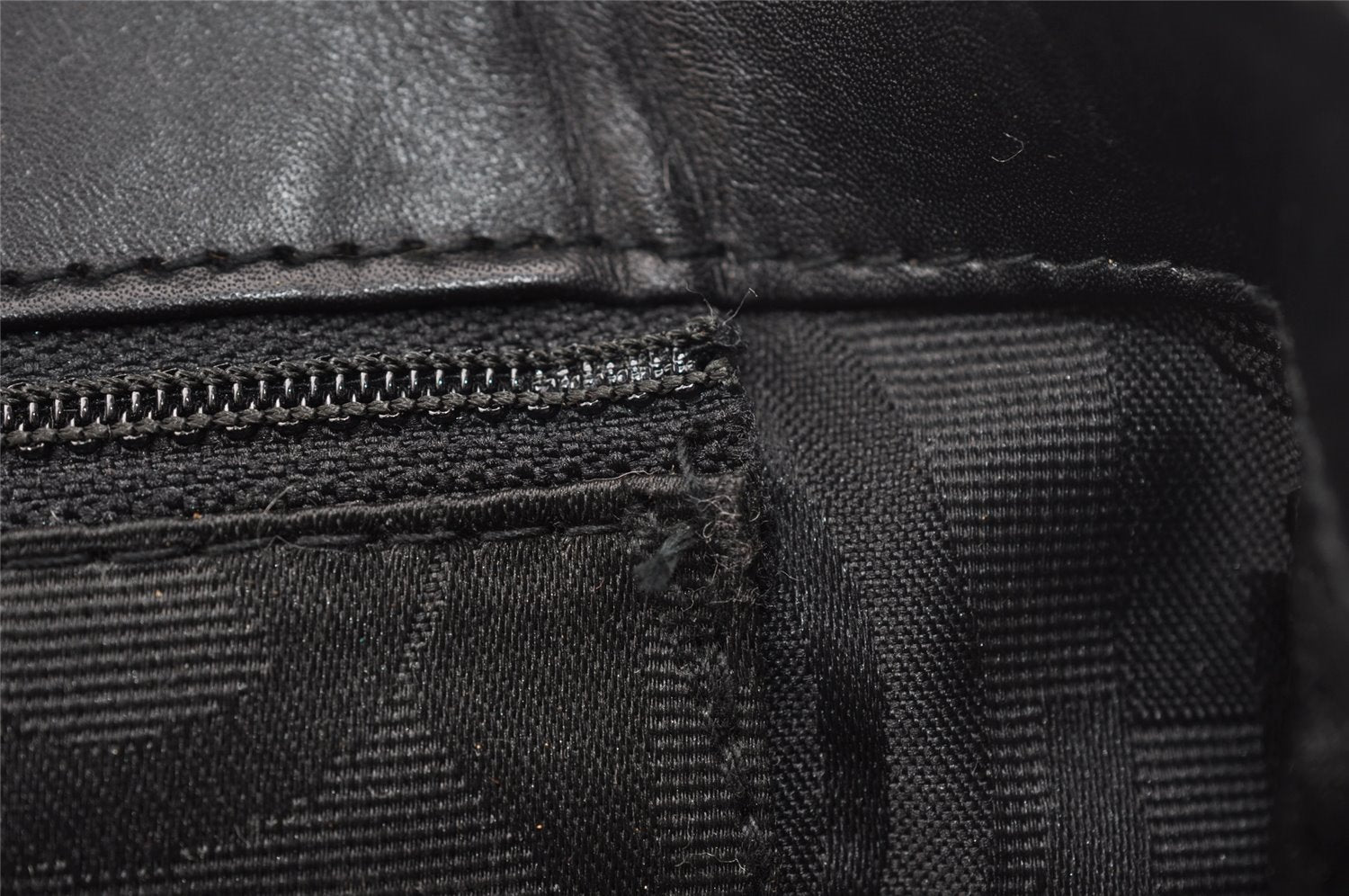 Authentic Salvatore Ferragamo Heel Motif Backpack Purse Leather Black Junk 1707I