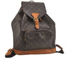 Authentic Louis Vuitton Monogram Montsouris GM Backpack M51135 LV 1707J