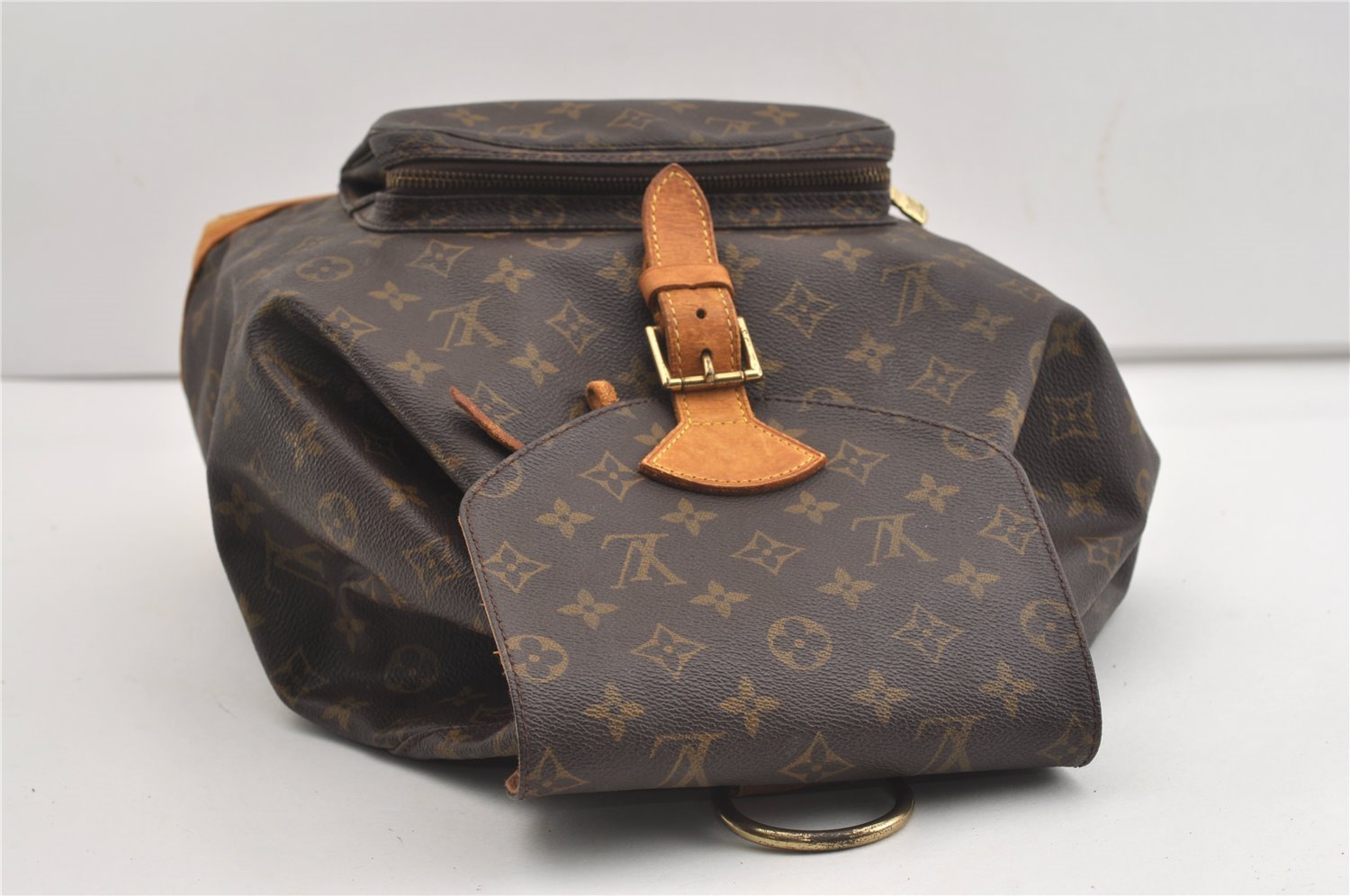 Authentic Louis Vuitton Monogram Montsouris GM Backpack M51135 LV 1707J