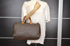 Authentic Louis Vuitton Monogram Speedy 35 Hand Boston Bag M41524 LV 1709I