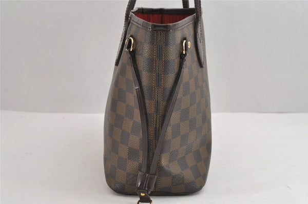 Authentic Louis Vuitton Damier Neverfull PM Shoulder Tote Bag N51109 LV 1710J