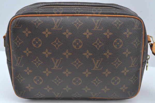 Auth Louis Vuitton Monogram Reporter PM Shoulder Cross Bag M45254 LV Junk 1712J