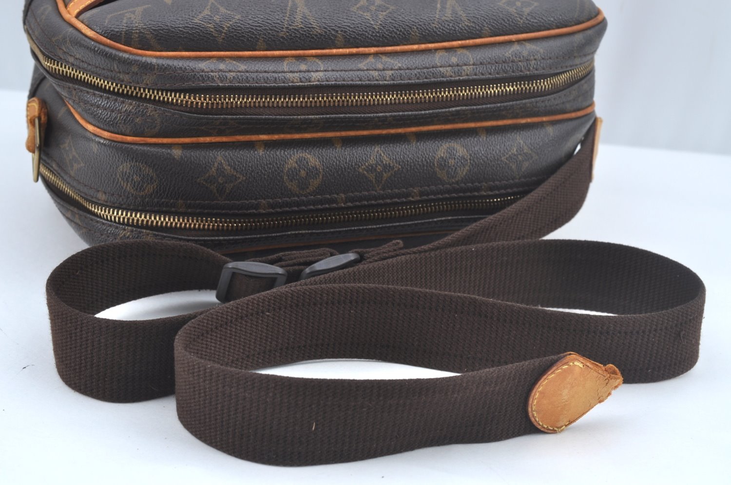 Auth Louis Vuitton Monogram Reporter PM Shoulder Cross Bag M45254 LV Junk 1712J