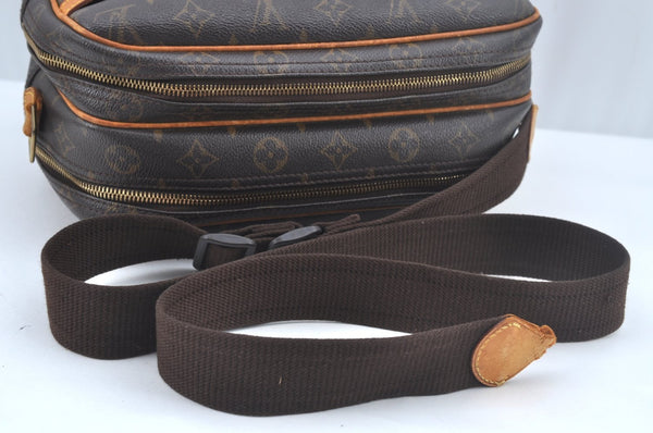 Auth Louis Vuitton Monogram Reporter PM Shoulder Cross Bag M45254 LV Junk 1712J