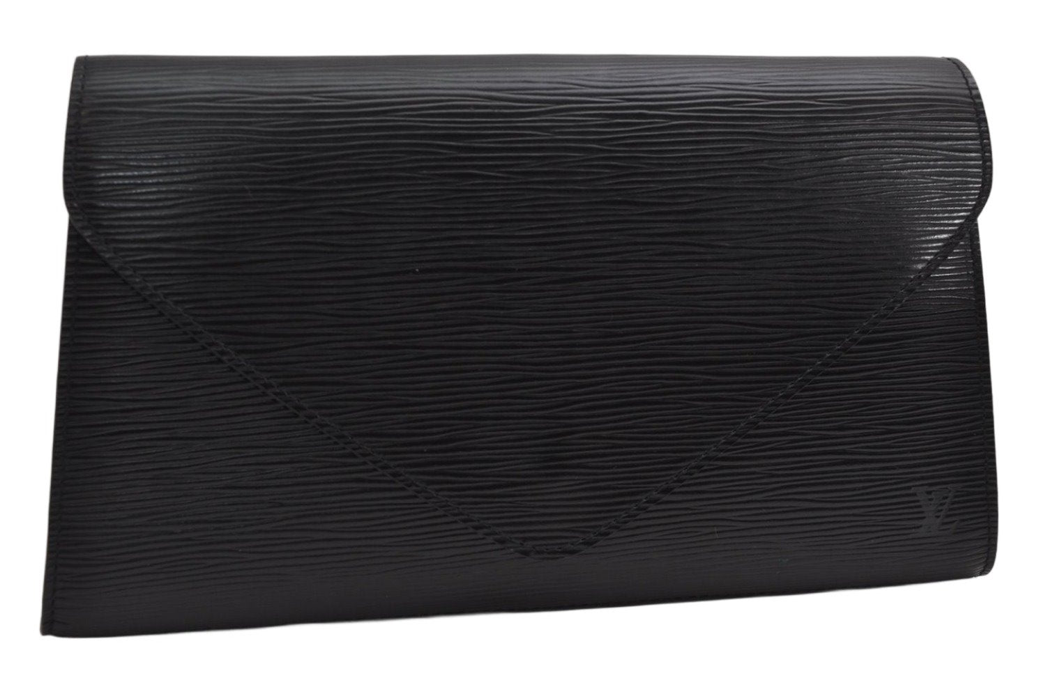 Authentic Louis Vuitton Epi Arts Deco Clutch Hand Bag Black M52632 LV 1712K