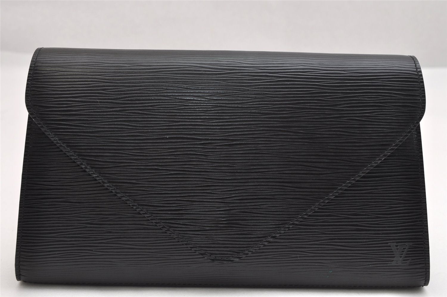 Authentic Louis Vuitton Epi Arts Deco Clutch Hand Bag Black M52632 LV 1712K