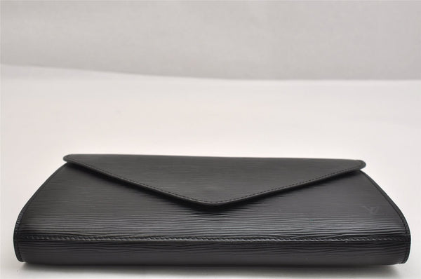 Authentic Louis Vuitton Epi Arts Deco Clutch Hand Bag Black M52632 LV 1712K