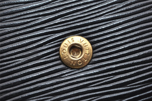 Authentic Louis Vuitton Epi Arts Deco Clutch Hand Bag Black M52632 LV 1712K