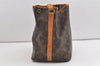 Auth Louis Vuitton Monogram Petit Noe M42226 Shoulder Drawstring Bag Junk 1714J