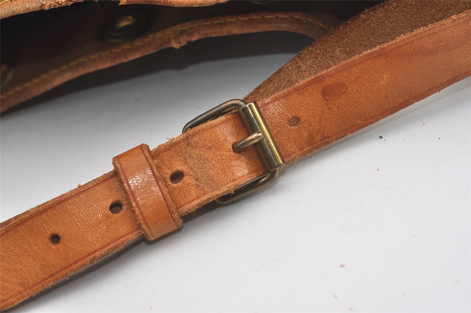 Auth Louis Vuitton Monogram Petit Noe M42226 Shoulder Drawstring Bag Junk 1714J