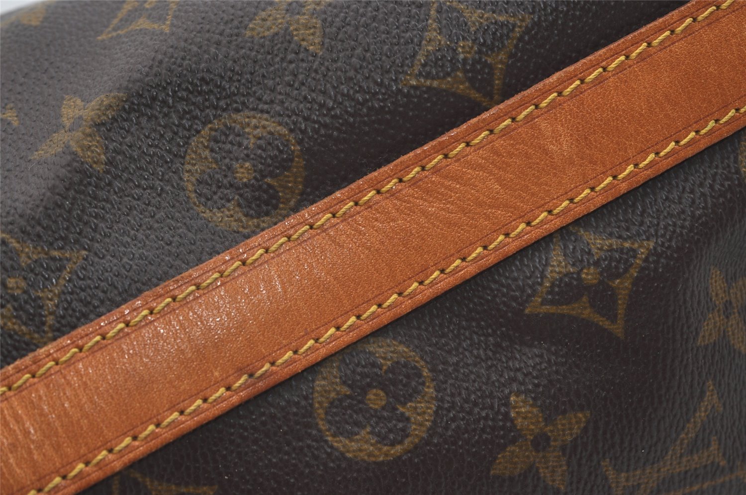 Auth Louis Vuitton Monogram Petit Noe M42226 Shoulder Drawstring Bag Junk 1714J