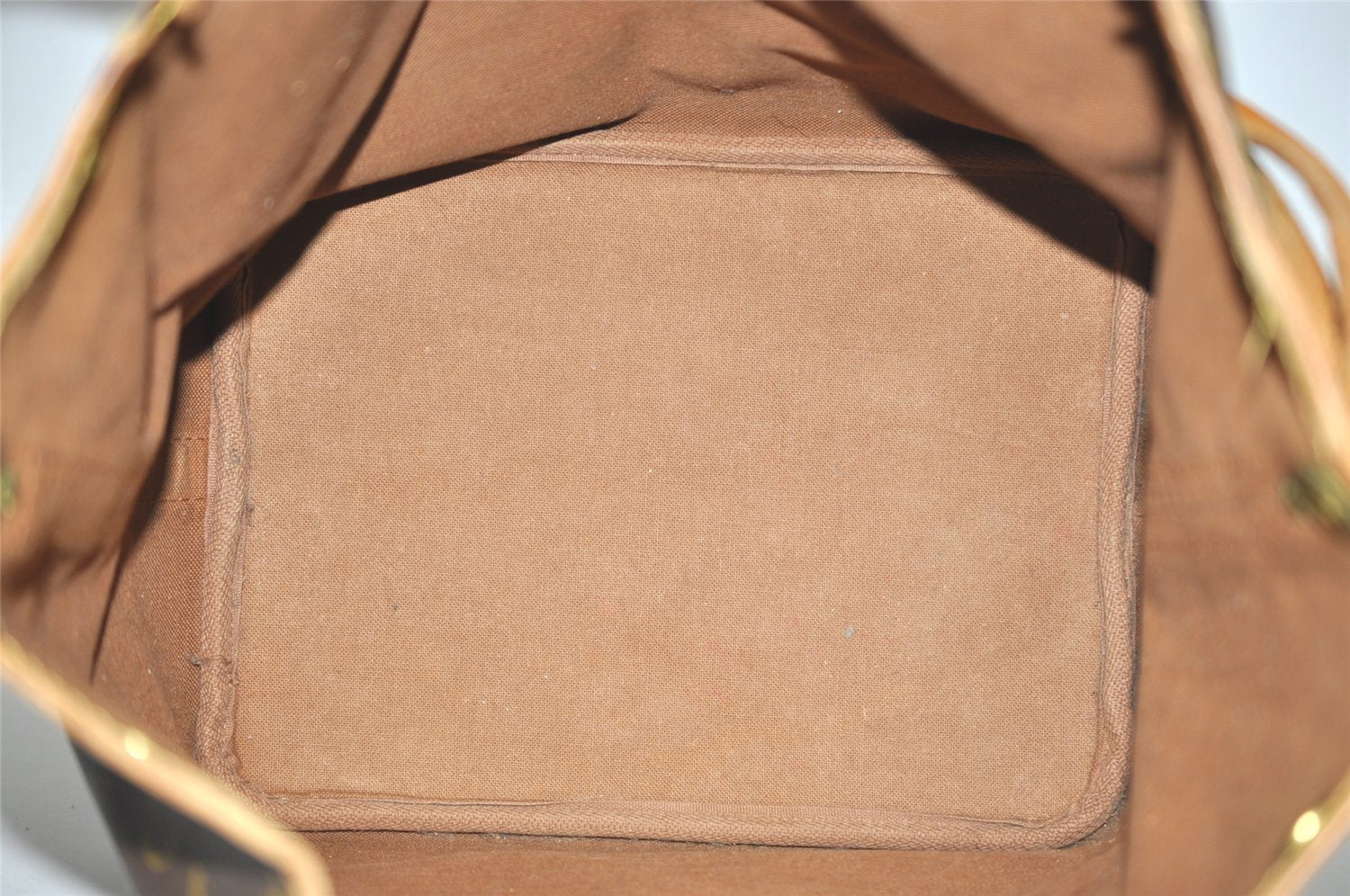 Auth Louis Vuitton Monogram Petit Noe M42226 Shoulder Drawstring Bag Junk 1714J