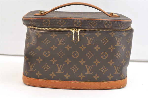 Authentic Louis Vuitton Monogram Nice 2way Cosmetic Hand Bag M47280 Junk 1714K