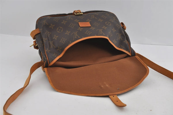 Authentic Louis Vuitton Monogram Saumur 30 Shoulder Cross Bag M42256 LV 1715I