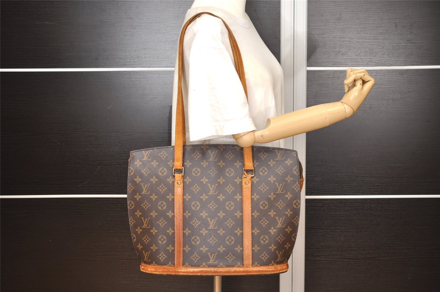 Authentic Louis Vuitton Monogram Babylone Shoulder Tote Bag M51102 Junk 1715J