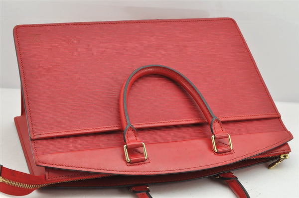 Authentic Louis Vuitton Epi Riviera Hand Bag Red M48187 LV Junk 1716K