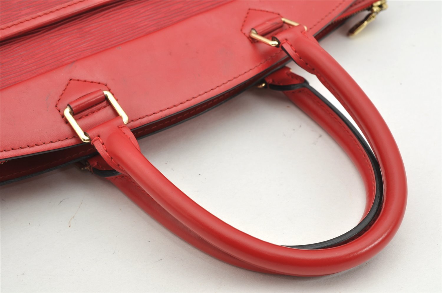 Authentic Louis Vuitton Epi Riviera Hand Bag Red M48187 LV Junk 1716K