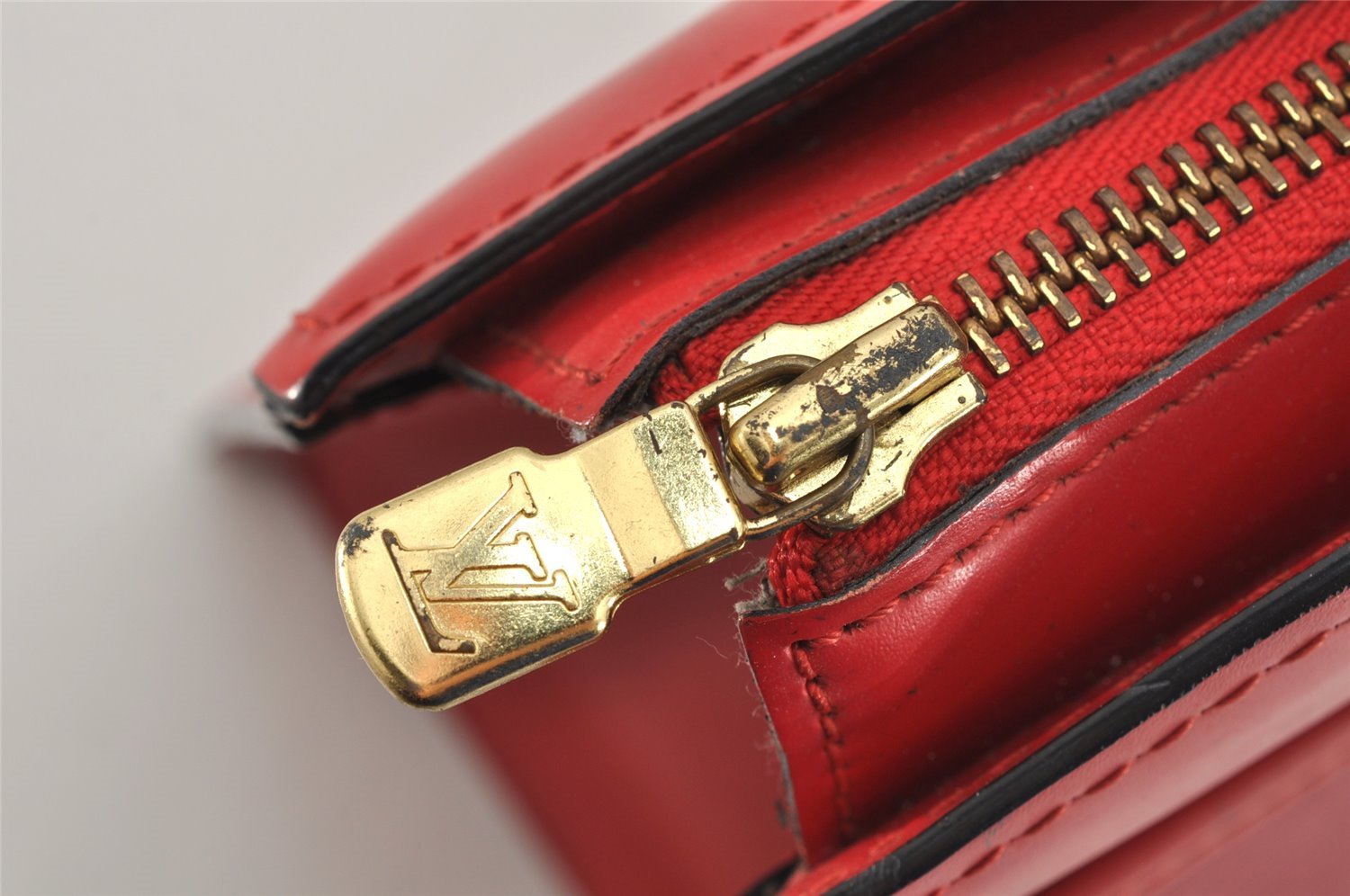 Authentic Louis Vuitton Epi Riviera Hand Bag Red M48187 LV Junk 1716K