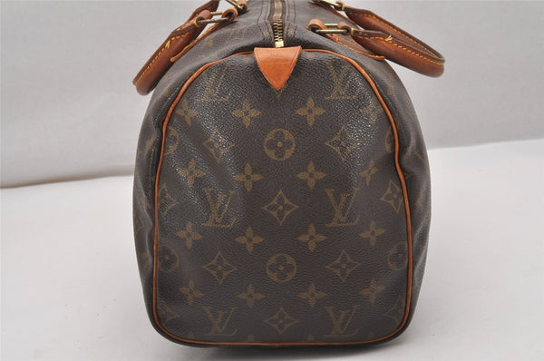 Authentic Louis Vuitton Monogram Speedy 30 Hand Boston Bag M41526 LV 1717J