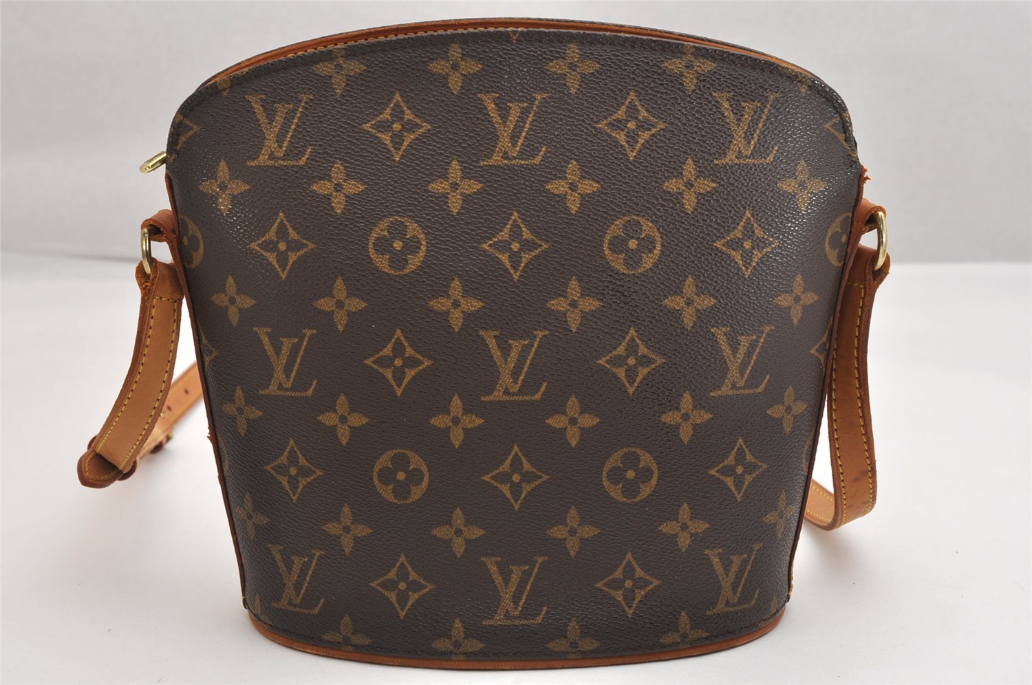 Authentic Louis Vuitton Monogram Drouot Shoulder Cross Body Bag M51290 LV 1717K