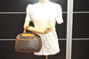 Authentic Louis Vuitton Monogram Trouville Hand Bag Purse M42228 LV 1718I