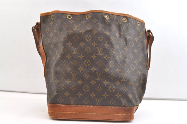 Authentic Louis Vuitton Monogram Noe Shoulder Drawstring Bag M42224 LV 1718K