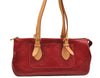 Authentic Louis Vuitton Vernis Rose Wood Avenue Shoulder Bag Red M93507 LV 1719I