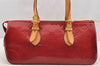 Authentic Louis Vuitton Vernis Rose Wood Avenue Shoulder Bag Red M93507 LV 1719I