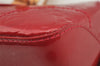 Authentic Louis Vuitton Vernis Rose Wood Avenue Shoulder Bag Red M93507 LV 1719I