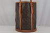 Authentic Louis Vuitton Monogram Bucket GM Shoulder Tote Bag M42236 Junk 1719J