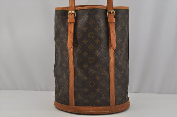 Authentic Louis Vuitton Monogram Bucket GM Shoulder Tote Bag M42236 Junk 1719J