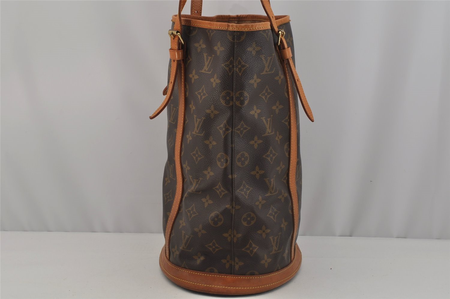Authentic Louis Vuitton Monogram Bucket GM Shoulder Tote Bag M42236 Junk 1719J