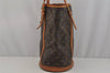Authentic Louis Vuitton Monogram Bucket GM Shoulder Tote Bag M42236 Junk 1719J