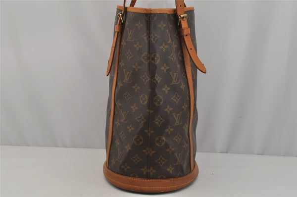 Authentic Louis Vuitton Monogram Bucket GM Shoulder Tote Bag M42236 Junk 1719J