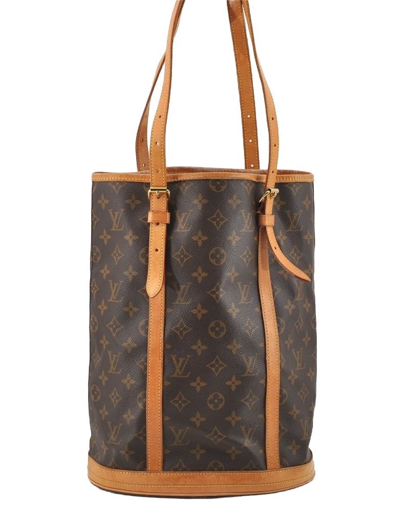 Authentic Louis Vuitton Monogram Bucket GM Shoulder Tote Bag M42236 Junk 1720I