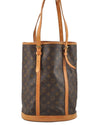 Authentic Louis Vuitton Monogram Bucket GM Shoulder Tote Bag M42236 Junk 1720I