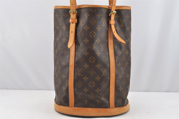 Authentic Louis Vuitton Monogram Bucket GM Shoulder Tote Bag M42236 Junk 1720I